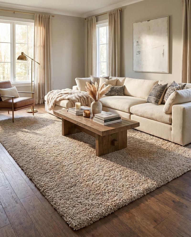 Alpine Plush Collection Area Rug -  Cortina (Linen) Rectangle Linen  lifestyle 31