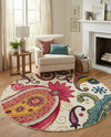 Marrakesh Elegance Collection Area Rug -  Beni Round Cream  lifestyle 66