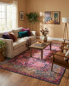 Maranta Collection Area Rug - Paramaribo Rectangle Pink  lifestyle 8