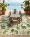 Seaside Blooms Collection Area Rug -  Ivy Rectangle Green  lifestyle 67