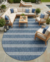 Urban Oasis Rugs Collection Area Rug -  District (Blue) Oval Blue  lifestyle 55