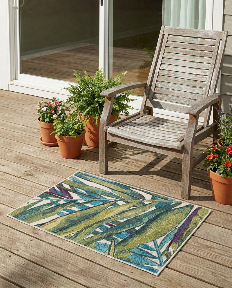 Seaside Blooms Collection Area Rug -  Arcadia Rectangle Multi  lifestyle 50
