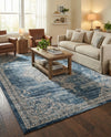 Mykonos Manor Collection Area Rug -  Tinos (Blue) Rectangle Blue  lifestyle 7