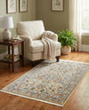 Persian Elegance Collection Area Rug -  Kerman (Beige) Rectangle Beige  lifestyle 9