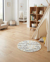 Wonder Tykes Collection Area Rug -  Jamboree Round Ivory  lifestyle 33