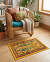 Caribbean Cove Collection Area Rug -  Tobago Rectangle Yellow  lifestyle 65