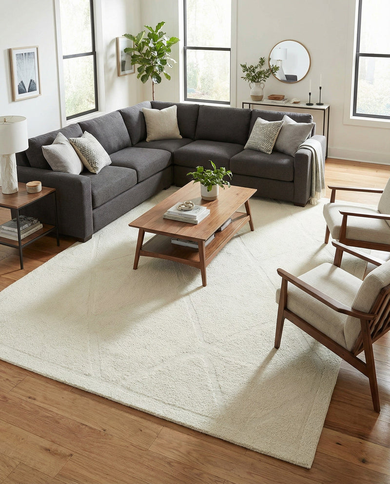Trellis Haven Collection Area Rug - Havenwood Rectangle Ivory  lifestyle 15