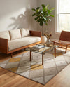 Coastal Haven Collection Area Rug -  Anchorage Rectangle Ivory and Yellow  lifestyle 14