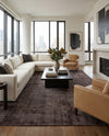 Nordic Loom Geometric Collection Area Rug - Oslo Rectangle Jet Black  lifestyle 39