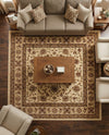 Jaipur Elegance Collection Area Rug -  Nahargarh (Cream) Square Cream  lifestyle 88