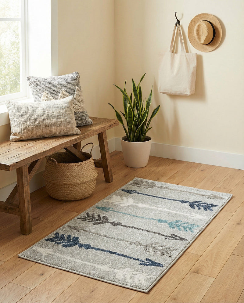 Autumn Meadow Collection Area Rug -  Junipervale Rectangle Light Gray  lifestyle 31
