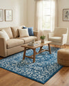 Charleston Elegance Collection Area Rug - Harborview Rectangle Blue  lifestyle 55