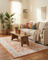 Savannah Elegance Collection Area Rug - Augusta (Rust Red) Rectangle Rust Red  lifestyle 22