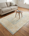 Bazaar Chic Collection Area Rug -  Kenitra Rectangle Blue and Ivory  lifestyle 10