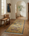 Persian Elegance Collection Area Rug -  Khorramabad Runner Navy Blue  lifestyle 36