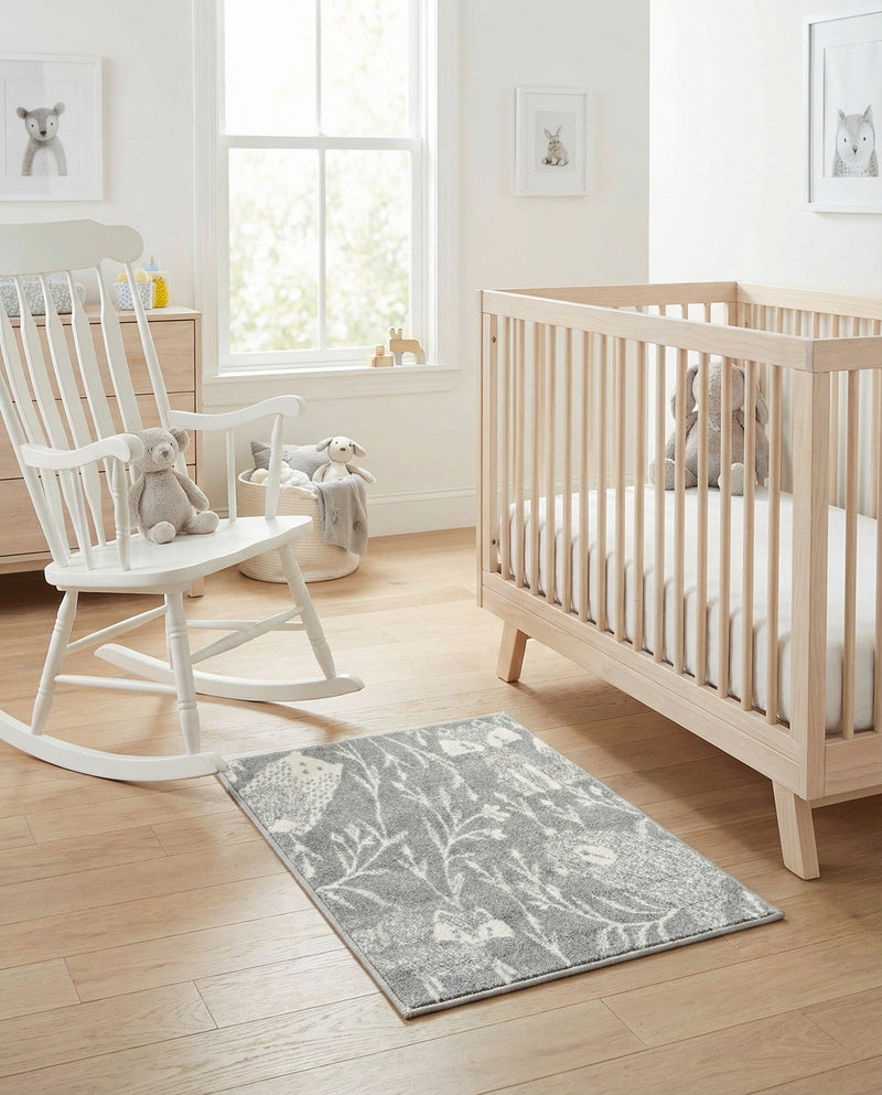 Wonder Tykes Collection Area Rug -  Quirky Rectangle Gray  lifestyle 18