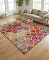 Trellis Mosaic Collection Area Rug -  Pergolatown (Multi) Square Multi  lifestyle 54