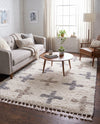 Cozy Cove Shag Collection Area Rug -  Driftwood Rectangle Ivory  lifestyle 22