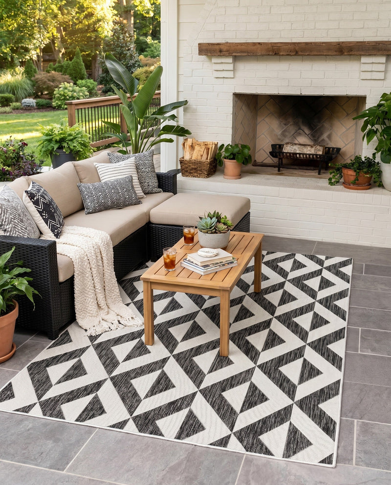 Urban Oasis Rugs Collection Area Rug -  Highrise (Charcoal Gray) Rectangle Charcoal Gray  lifestyle 20