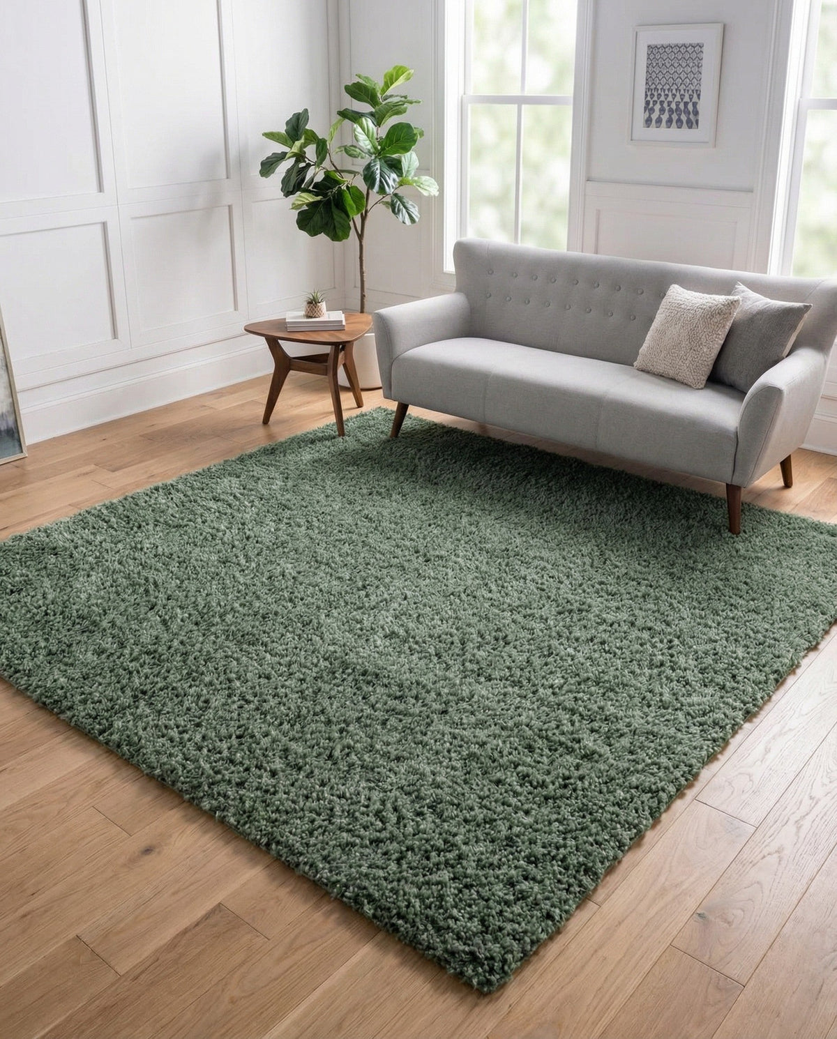 Alpine Plush Collection Area Rug -  Cortina (Sage) Square Sage  lifestyle 42