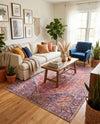 Heritage Elegance Collection Area Rug -  Alhambra Rectangle Red  lifestyle 26