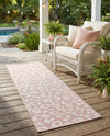 Savannah Escape Collection Area Rug -  Amazon (Pink Ivory) Runner Pink Ivory  lifestyle 27