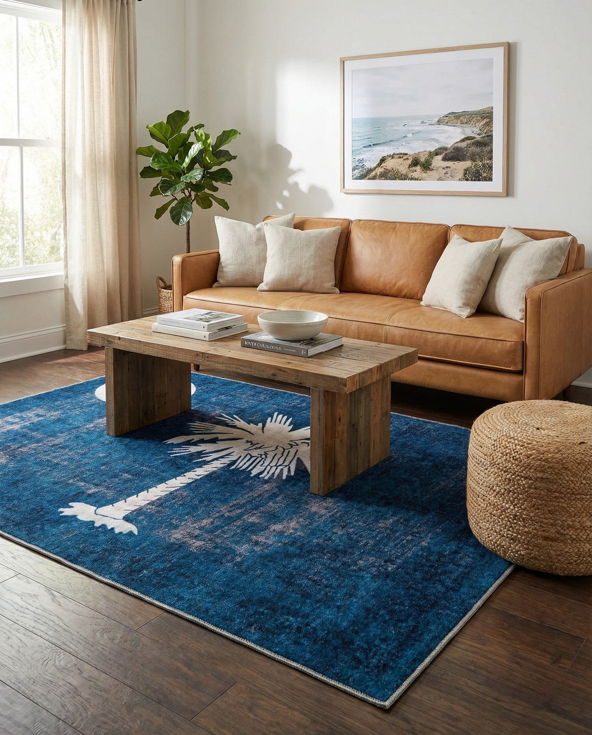 The Harbor Series Collection Area Rug -  Shoal Rectangle Navy Blue  lifestyle 2
