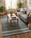 Laguna Sands Collection Area Rug -  Malibu Rectangle Green  lifestyle 27
