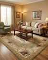 Versailles Elegance Collection Area Rug -  Louveciennes (Green) Rectangle Green  lifestyle 13
