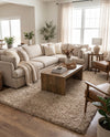 Plush Oasis Collection Area Rug - Serenity (Taupe) Rectangle Taupe  lifestyle 39