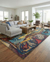 Autumnal Tapestry Collection Area Rug - Harvestville Rectangle Multi  lifestyle 34