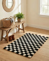 Shepherd's Glen Wool Collection Area Rug - Reykjavik Rectangle Black and White  lifestyle 37