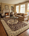 Versailles Elegance Collection Area Rug -  Montreuil Rectangle Brown  lifestyle 41