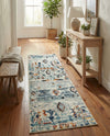 Tangier Treasures Collection Area Rug - Casablanca Runner Light Blue  lifestyle 79