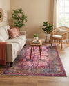 Maranta Collection Area Rug - Paramaribo Rectangle Pink  lifestyle 4