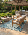 Urban Oasis Rugs Collection Area Rug -  Boulevard (Teal) Rectangle Teal  lifestyle 11