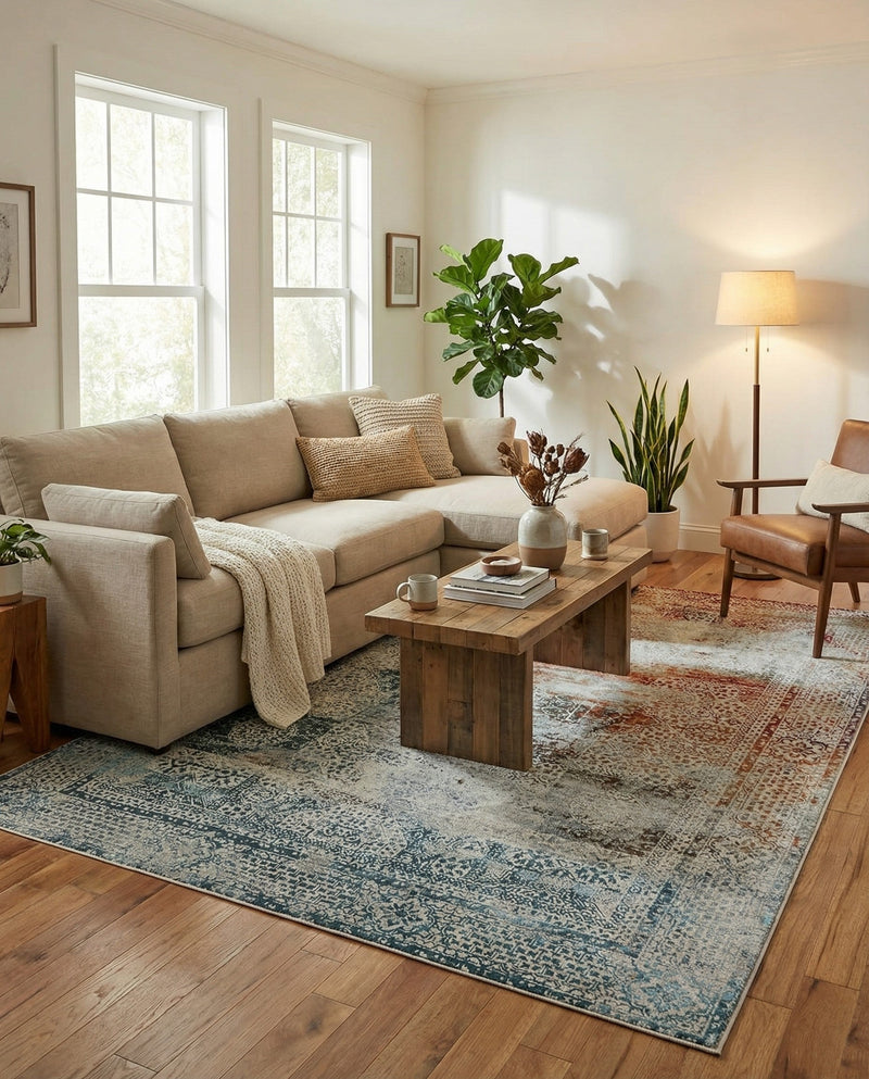 Caribbean Breeze Collection Area Rug -  Yucatan Rectangle Multi  lifestyle 5