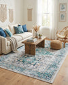 Laguna Sands Collection Area Rug -  Venice Rectangle Aqua Green  lifestyle 40