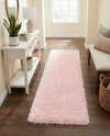 Eternal Plush Oasis Collection Area Rug -  Tranquility (Pink Lace) Runner Pink Lace  lifestyle 33