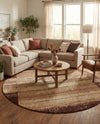 Autumn Meadow Collection Area Rug -  Maplecrest Round Beige  lifestyle 38