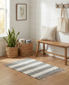Tassel Trail Collection Area Rug - Pathway (Gray) Rectangle Gray  lifestyle 22