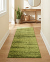 Studio Haven Collection Area Rug -  Gallery (Green) Runner Green  lifestyle 55