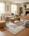 Savannah Series Collection Area Rug -  Augusta (French Blue) Rectangle French Blue  lifestyle 17
