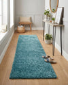 Cozy Comfort Shag Collection Area Rug - Haven (Turquoise) Runner Turquoise  lifestyle 40