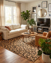 Savannah Sojourn Collection Area Rug -  Mara Rectangle Light Brown  lifestyle 19