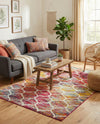 Trellis Mosaic Collection Area Rug -  Pergolatown (Multi) Rectangle Multi  lifestyle 7