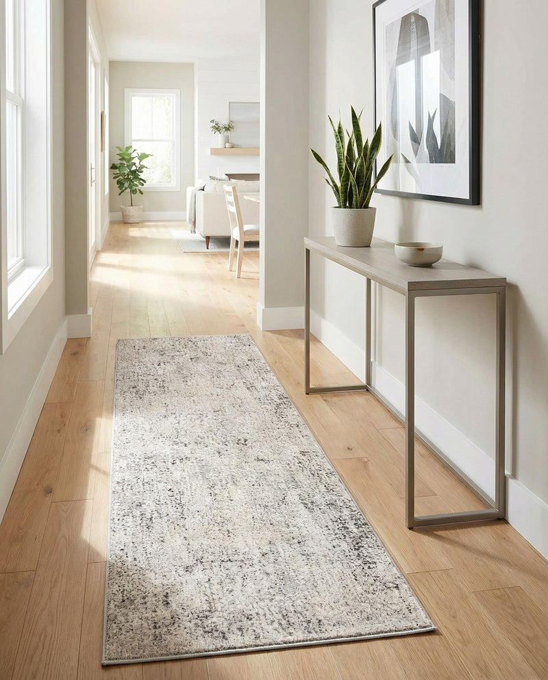 Aegean Elegance Collection Area Rug -  Paros Runner Gray  lifestyle 56