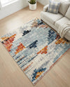 Santa Fe Trails Collection Area Rug -  Arroyo Square Multi  lifestyle 72