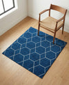 Trellis Mosaic Collection Area Rug - Arborville (Navy Blue) Square Navy Blue  lifestyle 37