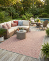 Urban Oasis Rugs Collection Area Rug -  Rooftop (Rust Red) Rectangle Rust Red  lifestyle 15